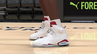 NBA 2K24 Next Gen Shoe Creator  Air Jordan 6 quotMaroonquot [upl. by Annaeirb]