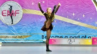 Majorettes TINA Bratislava  baton solo senior  Liberec 2024  Majorette Championship MWF [upl. by Vada]