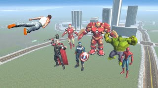 Franklin Play Avengers Mode in Indian Bike Driving 3D [upl. by Arrekahs]