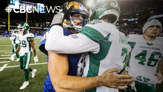 quotIm just not ready for it to be overquot Riders quarterback Trevor Harris on CFL West Final loss [upl. by Ardni222]