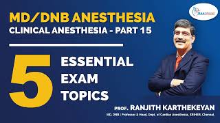 MDDNB Anesthesia  5 Essential Exam Topics Part 15 [upl. by Ainav]