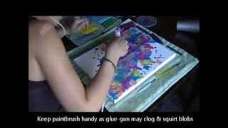 Melted Crayon Painting  Time Lapse amp Directions [upl. by Aseena]