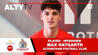 MAX HAYGARTH  Player Interview June 2024  Altrincham FC [upl. by Epilif]