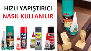 Hızlı yapıştırıcı nasıl kullanılır Fast spreyli yapıştırıcı nasıl kullanılır akfix 705 [upl. by Gavini]