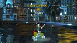 LEGO Batman 2 DC Super Heroes  All Gold Bricks in Gotham City Central  Gotham Park [upl. by Setiram847]