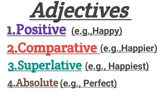 Adjectives Part1Definition And Forms Of AdjectiveEasy English For Beginners [upl. by Ibrek]