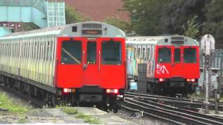 District Line D78 Stock 7098 Departing Dagenham East [upl. by Atikram]