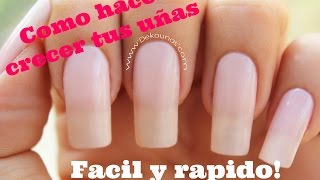 Como hacer crecer las uñas rapido  How to grow your nails long and fast [upl. by Pollitt]