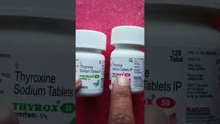 Thyrox 25Mg50Mg Tablet Uses thyroid [upl. by Ogu]