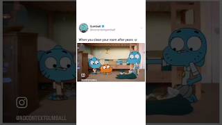 When you didn’t clean your room in 10 YEARS😂 funny gumball [upl. by Strong629]