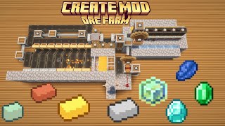 Easy Create mod Ore  experience Farm minecraft createmod REQUIRES SIFTER [upl. by Airotnes]