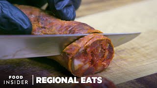 How Traditional Spanish Chorizo Is Made  Regional Eats [upl. by Goulder867]