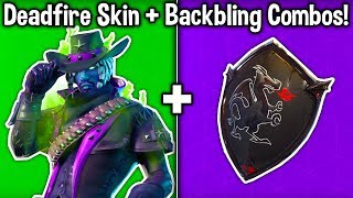 10 BEST DEADFIRE SKIN  BACKBLING COMBOS in Fortnite New Halloween Skin Combo [upl. by Kowalski]