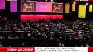 TUC Plays Hey Big Spender Before Corbyns Speech [upl. by Mcilroy]