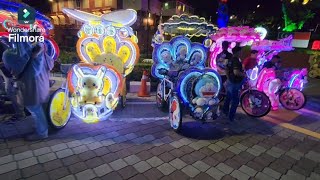 Malacca LED Trishaw ✨️ Pikachu Doraemon Hello Kitty Cinamoroll Spiderman Mickey Mouse And More 💥🔥 [upl. by Analise]