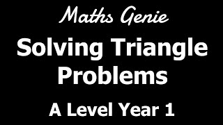 Solving Triangle Problems [upl. by Aeet]