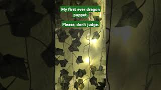 My first ever dragon puppet dragonpuppets dragonpuppetarmy [upl. by Georas]