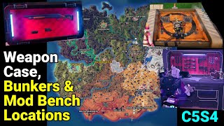 Weapon Case Bunkers amp Mod Bench Locations  Fortnite Chapter 5 Season 4 [upl. by Ettevad254]