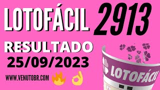 🍀 Resultado Lotofácil 2913 [upl. by Hoy]