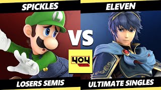 4o4 Weekly Smash 14 LOSERS SEMIS  Spickles Luigi Vs Eleven Marth Smash Ultimate  SSBU [upl. by Calore]