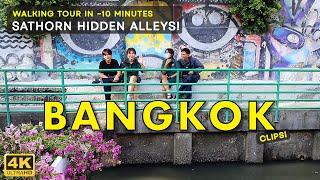 Explore Sathorns Backstreets  Local Life in the Bangkoks Hidden Alleys Clip [upl. by Gawlas]