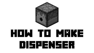 Minecraft How to Make Dispenser [upl. by Eirojram]