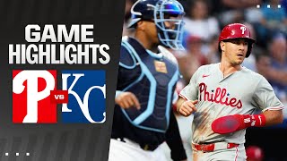 Phillies vs Royals Game Highlights 82324  MLB Highlights [upl. by Assilat]