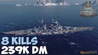 World of WarShips  Grober Kurfurst  8 KILLS  239K Damage  Replay Gameplay 4K 60 fps [upl. by Ennirok]