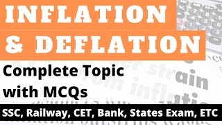 Inflation amp Deflation  Full Topic with MCQs  Indian Economy MCQ [upl. by Oswell803]