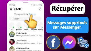 Comment récupérer des messages supprimés sur Messenger 2024 [upl. by Nostaw923]