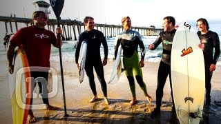 Surfing With Jimmie Johnson amp Ian Walsh California Hot Lap At Huntington Beach  Ep 1 [upl. by Leacock]