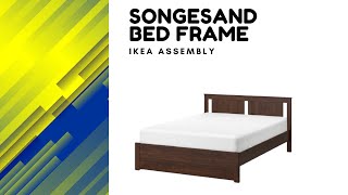 IKEA Songesand Bed Frame  Full Assembly  Time Lapse [upl. by Oni298]