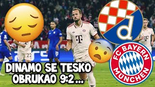 🇭🇷Dinamo Zagreb BRUTALNO I JADNO Bayern M Ponizio Modre sa 92🇭🇷 dinamozagreb bayernmunich [upl. by Atidnan]