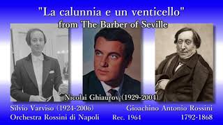 Rossini La calunnia e un venticello Ghiaurov amp Varviso 1964 ロッシーニ 陰口の歌 ヴァルヴィーゾ [upl. by Helban920]