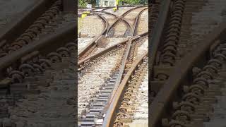 how trains changes tracktrain track change ചെയ്യുന്നത് കണ്ടിട്ടുണ്ടോ 🔥trending railway funny [upl. by Ellecrad]