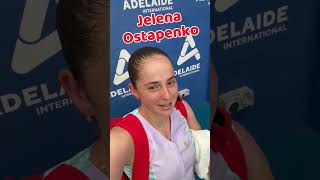 Tennis WTA Adelaide 2024 Jelena Ostapenko is in the semifinal shorts [upl. by Homerus]