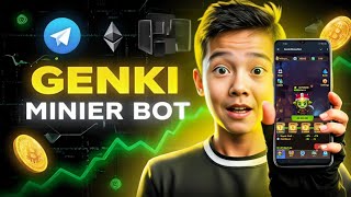 Genki Miner Bot Real Or Fake   Instant Withdrawal Telegram Bot  No Referral Neede Earning Bot [upl. by Nahgam385]