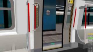 OpenBve mtr mtrain interior [upl. by Parthinia]