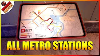 Dying Light 2  All Metro Stations  Fast Travel Locations Tube Map Trophy  Achievement Guide [upl. by Peonir377]