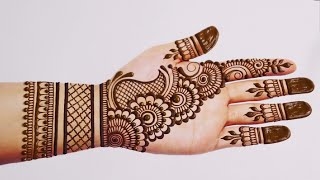 Very Easy Simple Mehndi design for handsMehandi ka designMehandi designMehndi designsमहेंदी [upl. by Arrekahs]