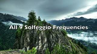 All 9 Solfeggio Frequencies Combination Track  Pure Tones  Negative Energy Cleanse [upl. by Elva]