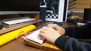 gateron brown silent keyboard wood housing 35g lubrication [upl. by Giraldo565]