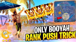 Only Booyah Solo Rank Push Tips And Tricks  Safe Zone Glitch Rank Push Tricks  FF Rank Push Tricks [upl. by Suzanne]