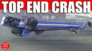 Top Fuel Crash Nostalgia Drag Racing Bakersfield California [upl. by Blus]