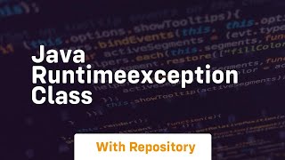 java runtimeexception class [upl. by Bicknell]