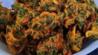 पालक के पकोड़े कुरकुरे ओर टेस्टी  भजिया बनाने का परफेक्ट नया तरीका Pakode Recipe Hindi Ghar ka Swad [upl. by Karilynn563]