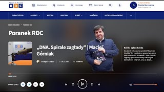 Wywiad z autorem DNA w Radiu Dla Ciebie [upl. by Anilok]