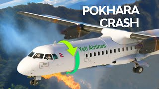 How Yeti Airlines Plane CRASHED In Pokhara [upl. by Arahset]