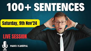 Live Session  100 Daily Use Sentences [upl. by Aihsekan]