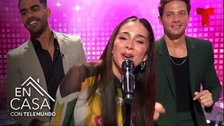 Greeicy deleita con su talento musical en Canta la Palabra  En Casa Con Telemundo [upl. by Salem]